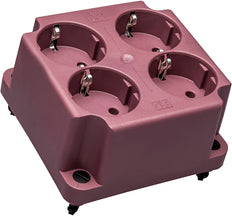 ABB 3640 Tapa Roja Con Enchufe Schuko De 4 Vías - 1SPA007130F9265