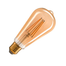 SLV ST64 Gold LED Filament Bulb E27 7.5W 2500K CRI90 - 1005265