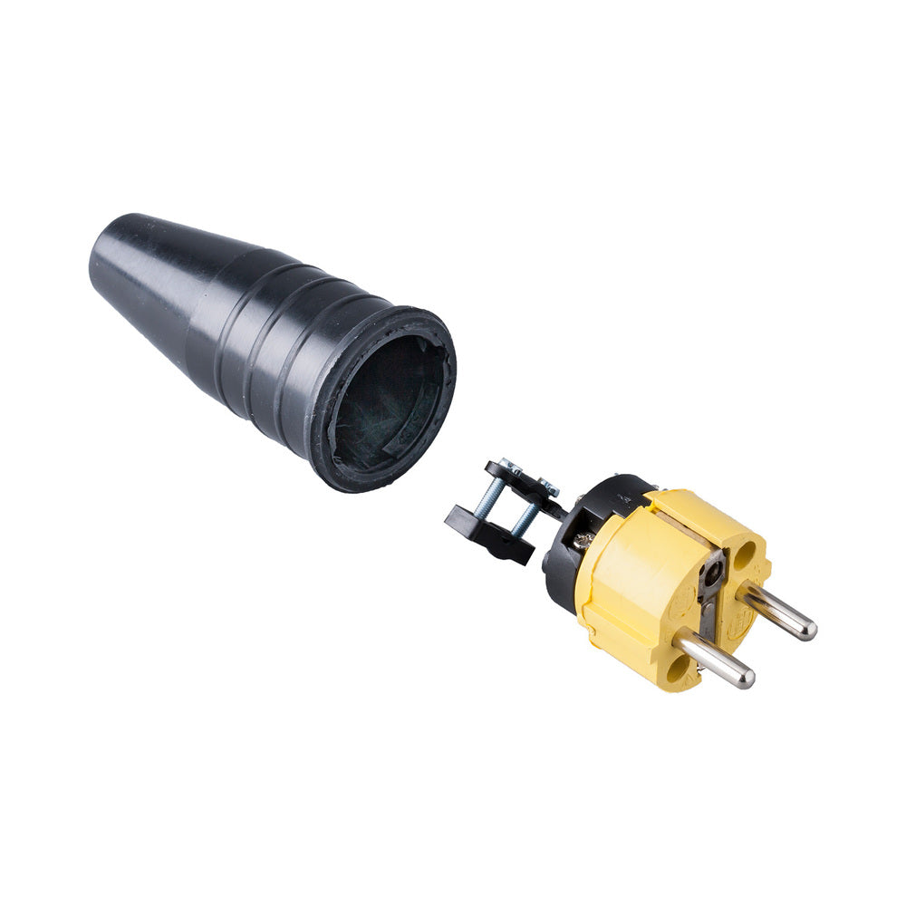 Industrial Heavy Duty Rubber Power Plug 16A 250V IP44 - 108867