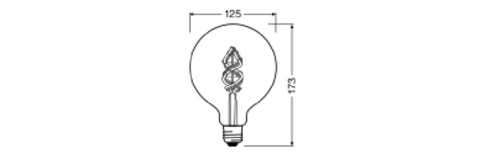 LEDVANCE Smart+ WiFi Globe RGBW Filament LED E27 4.5W - 4058075609938