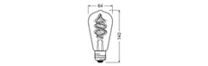 LEDVANCE Smart WiFi Edison RGBW Filament E27 Bulb 4.5W - 4058075609914