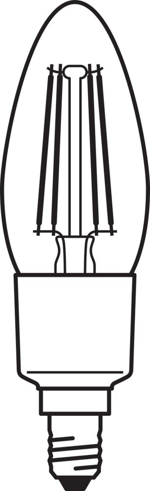 LEDVANCE Smart WiFi Filament Candle E14 4W 2700K - 4058075609754