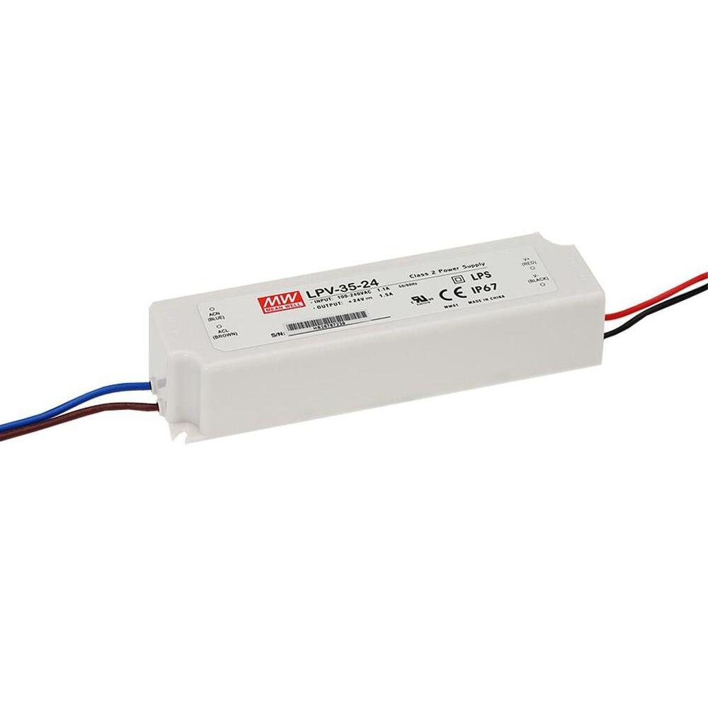 Mean Well LPV-35-12 LED Power Supply 12V 35W IP67 - LPV-35-12