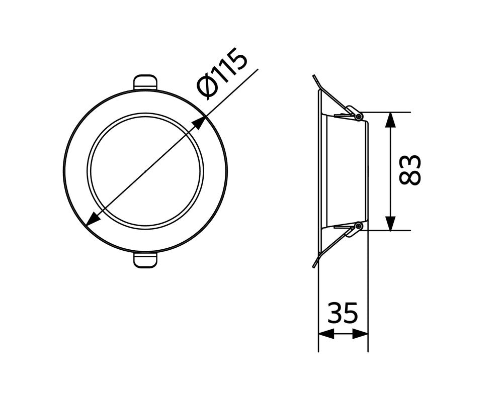 Opple Led Downlight Compacto E Rd100 9W 3000K - 540001290900