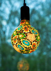 Bailey Led Pintura Globo G125 Flor Oscuro Regulable 7W E27 - 145232