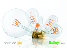 Bailey Spiraled LED T45 E27 Dimmable 3.2W Filament Bulb - 145011
