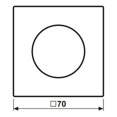 Jung Serie LS Acero Inoxidable Regulador Rotativo Tapa - ES1740