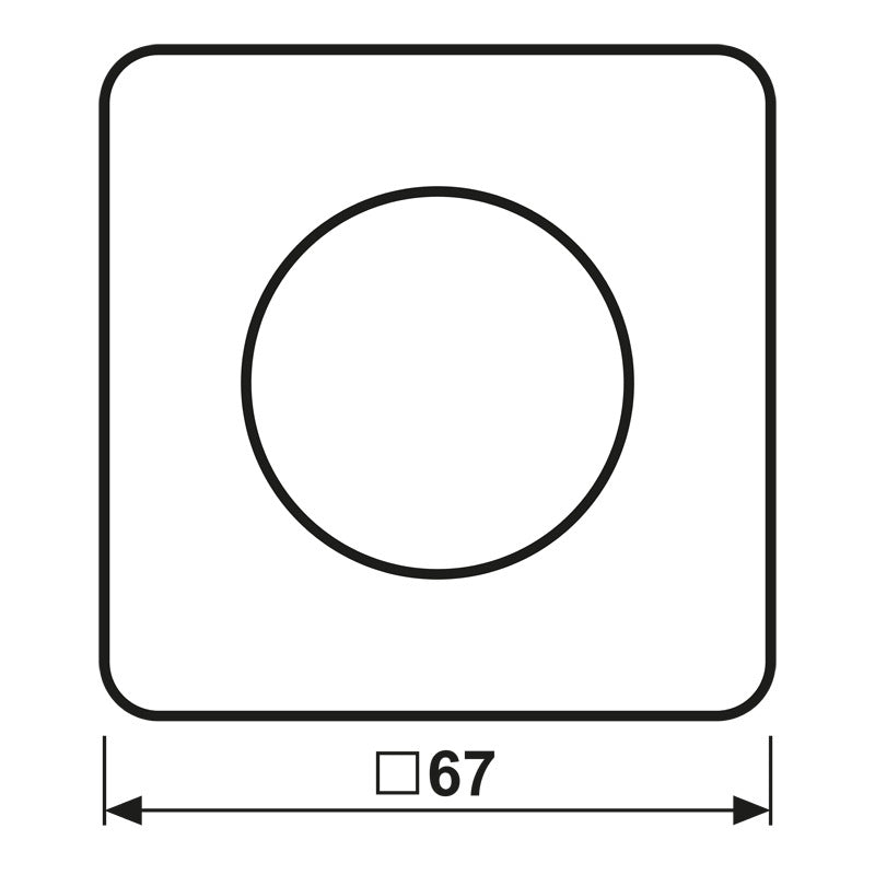 Jung CD Range Rotary Dimmer Cover Alpine White - CD1740WW