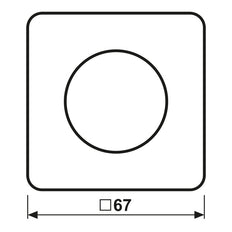 Jung CD Range Rotary Dimmer Cover Black - CD1740SW