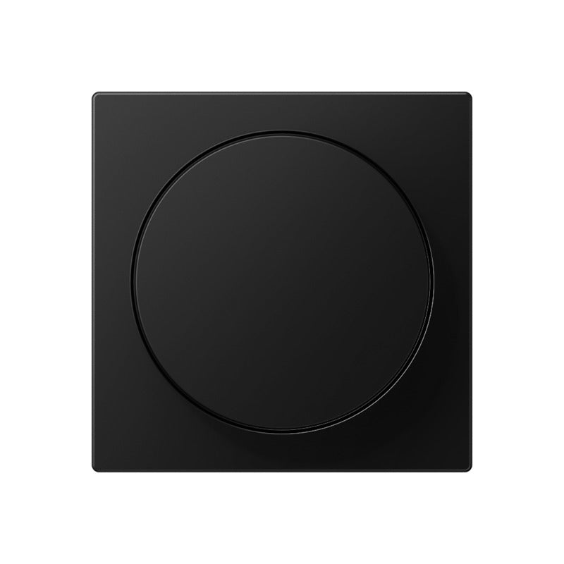 Jung A Series Rotary Dimmer Cover Matte Black - A1740BFSWM
