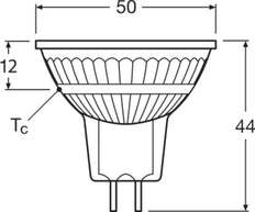 Ledvance MR16 LED Spot 3.4W GU5.3 3000K Dimmable - 4099854070594