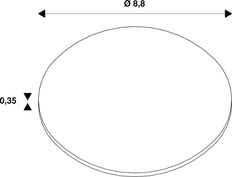 SLV Universal IP65 Round Downlight Cover Black - 1007096 [2 Pieces]