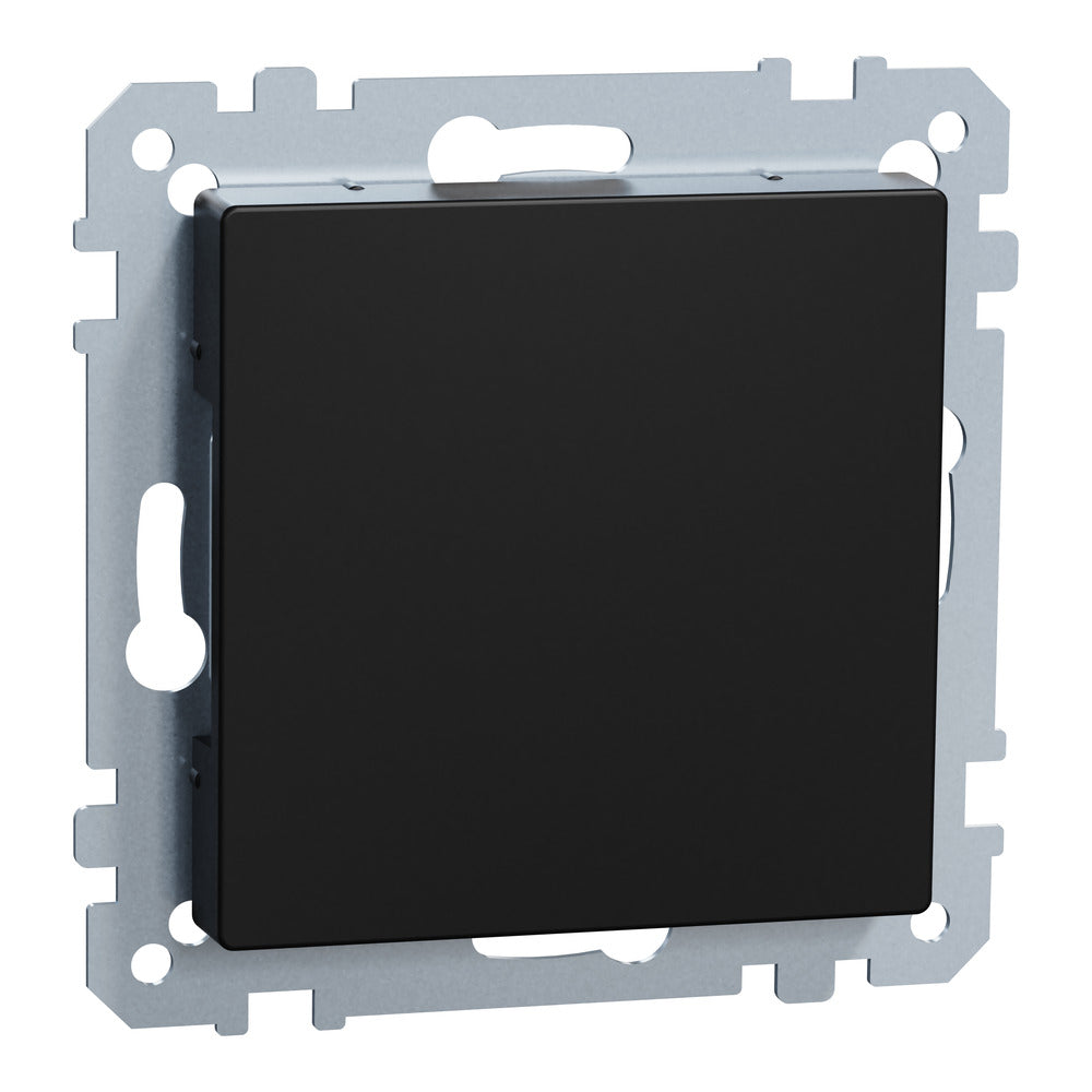 Schneider Electric M Series Blank Cover Plate Black - MEG4075-0403