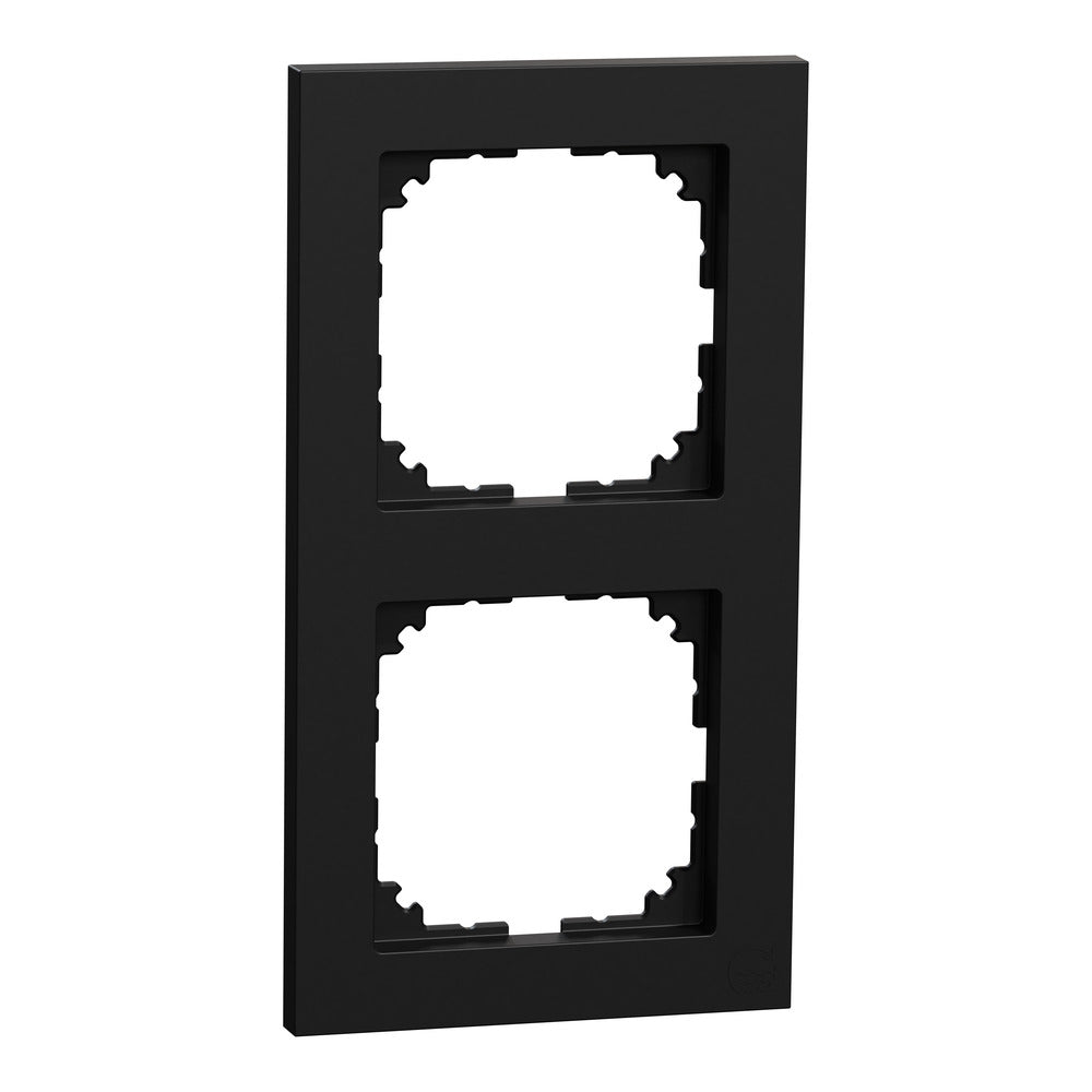 M-Pure 2-Gang Ocean Plastic Frame Black Matte - MEG4020-3603