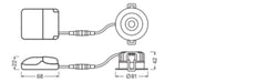 Fire Rated LED Recessed Spotlight 8W IP65 Dimmable 930 - 4058075799745