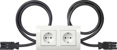 Gira Standard 55 Dual SCHUKO Socket With Frame - 4931023