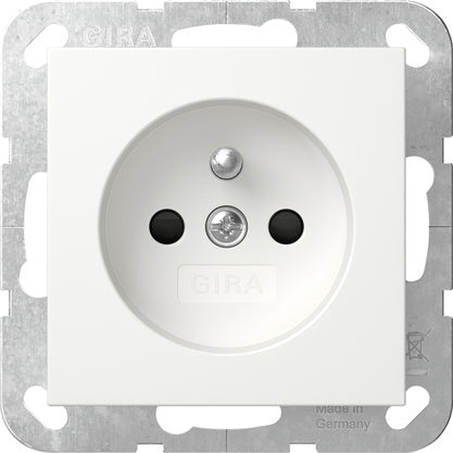 Gira System 55 Safety Plus Socket With Earth Pin - 448503