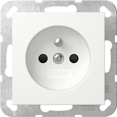 Gira System 55 Safety Plus Socket With Earth Pin - 448503