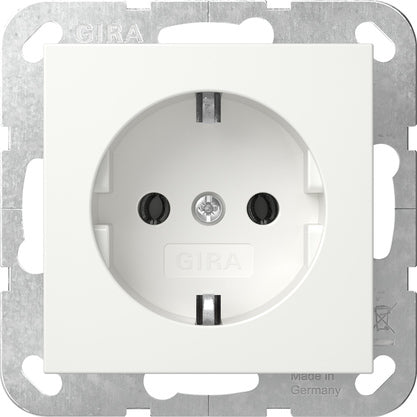 Gira Sistema 55 Toma Schuko 16A Blanco Puro Mate - 446627 [2 Piezas]