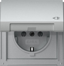 Gira TX44 IP44 Enchufe De Aluminio Con Tapa A Bisagra - 445465