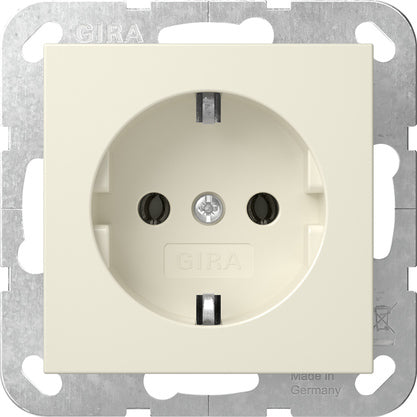 Gira System 55 SCHUKO Socket Outlet Cream White - 418801 [2 Pieces]