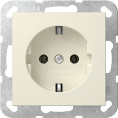 Gira System 55 SCHUKO Socket Outlet Cream White - 418801 [2 Pieces]