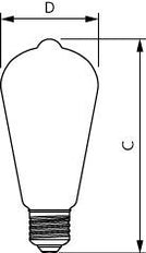 Philips Master Valor ST64 Bombilla LED 5.9W E27 927 Clara - 8719514347960