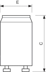 Philips S10 Ecoclick Lámpara Fluorescente Arrancador 4-65W - 8711500697691 [2 Piezas]