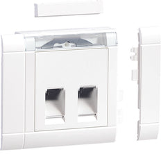 Hager RJ45 Toma Modular Con Fijación De Tapa Marco - GSETDM1029016