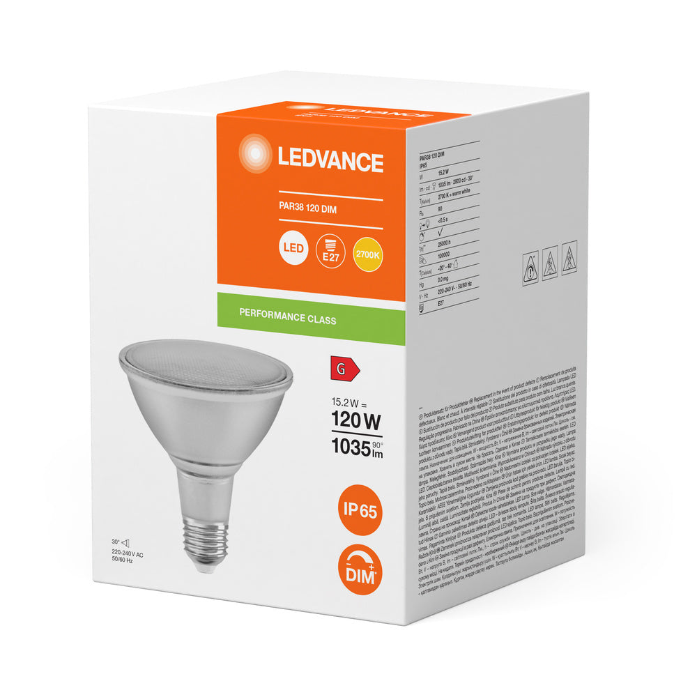 LEDVANCE PAR38 E27 LED Spot 15.2W 2700K Regulable - 4099854071270