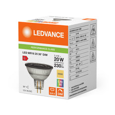 Ledvance MR16 LED Spot 3.4W GU5.3 3000K Dimmable - 4099854070594