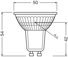 LEDVANCE PAR16 GU10 Dimmable LED Spot 4.5W 927 - 4099854044908 [5 Pieces]