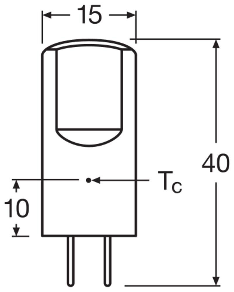 LEDVANCE 12V LED Pin GY6.35 2.6W Warm White 827 - 4099854048470