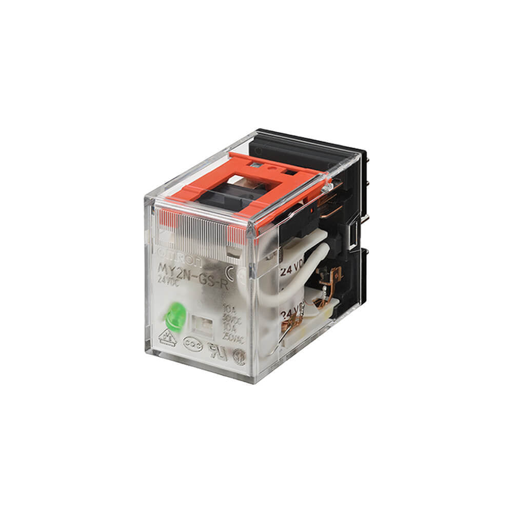 Omron MY4 14-Pin 4PDT Relay 6A 24VDC With Indicator - MY4 5704D