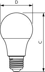 Philips CorePro LED A60 E27 4.9W 2700K Bulb - 8720169168954 [2 Pieces]