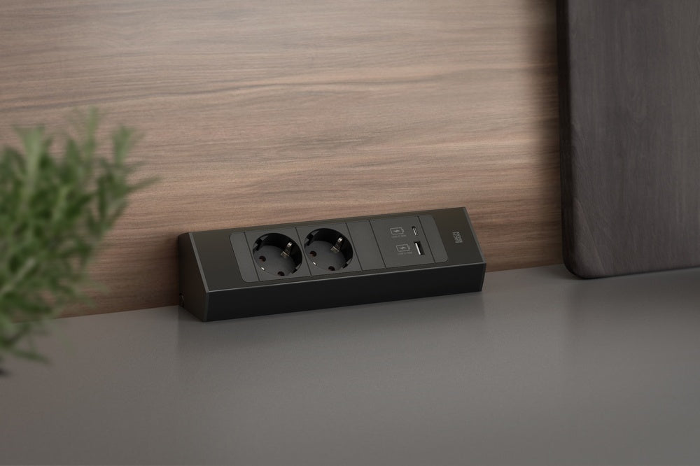 Casia 2 Unidad De Energía De Esquina Con Carga USB Doble - 932.102