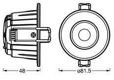 LEDVANCE 5.5W CCT Ajustable IP65 Foco Empotrado - 4099854092701