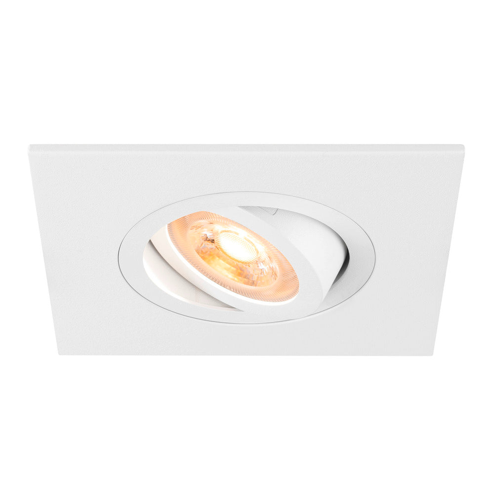 SLV New Tria 75 XL Square GU10 Recessed Downlight White - 1007627