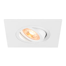 SLV New Tria 75 XL Square GU10 Recessed Downlight White - 1007627
