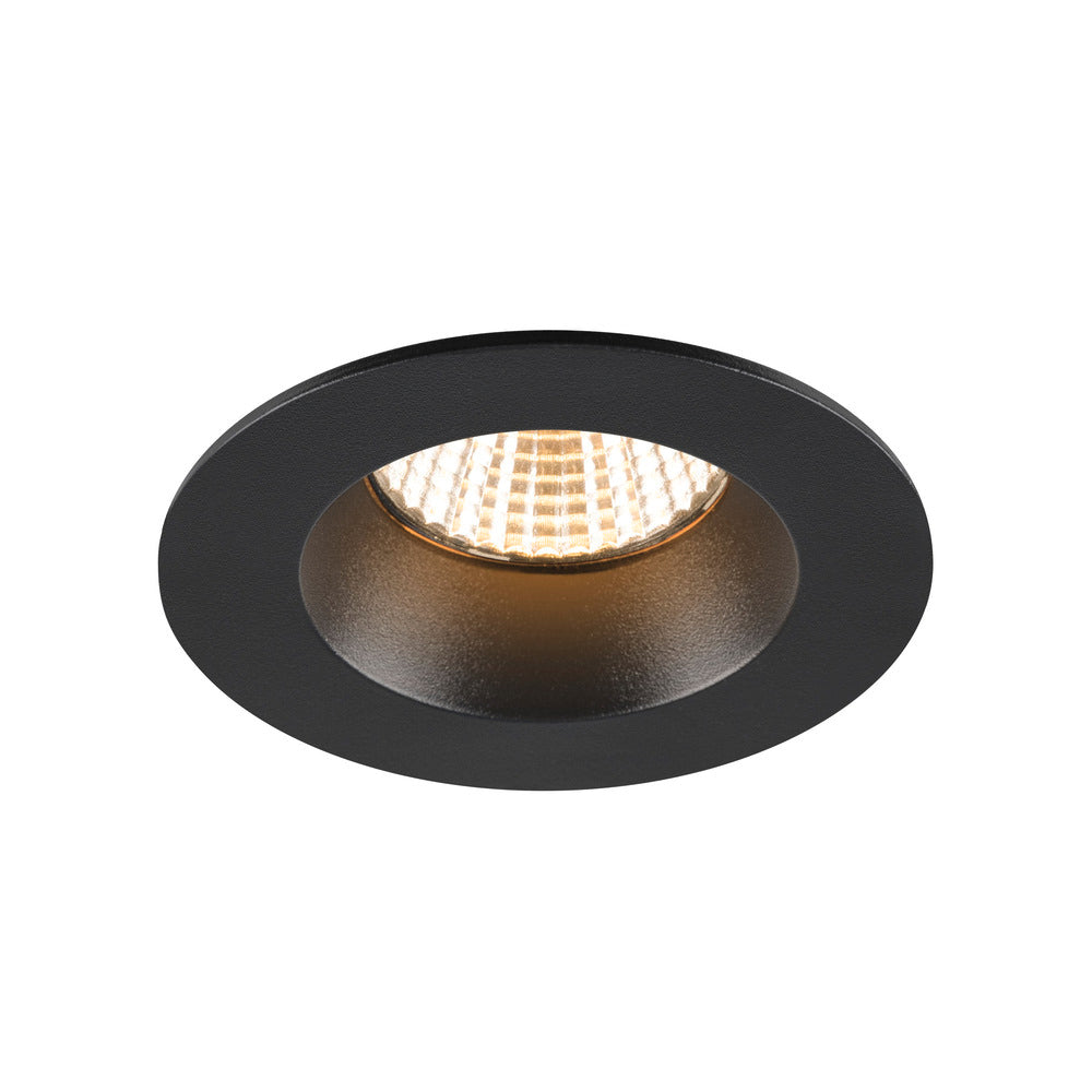 SLV New Tria 68 LED Recessed Spot Light IP65 3000K Black - 1007408