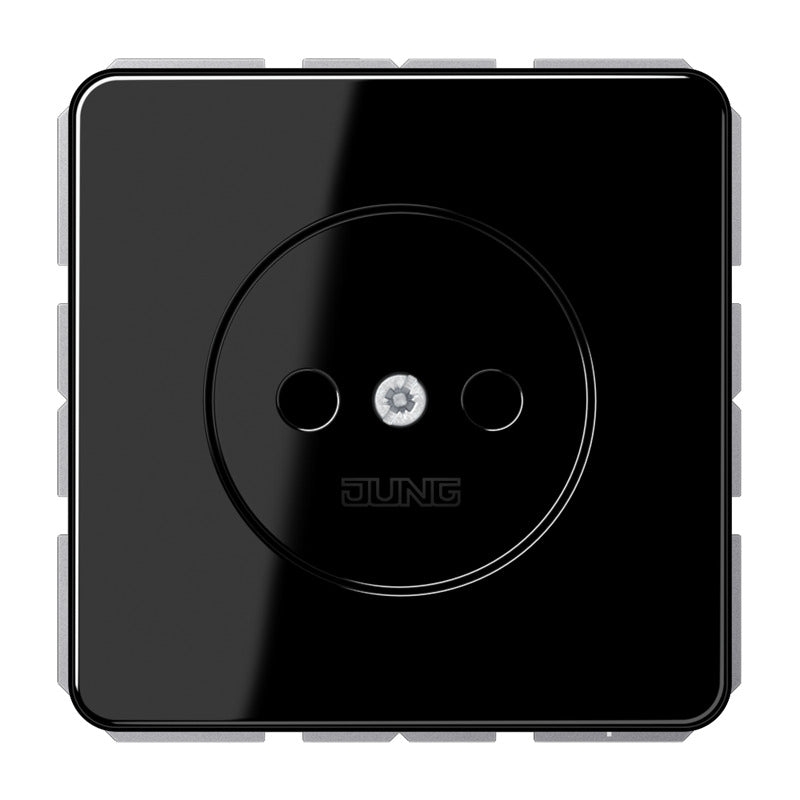 Jung CD1510NSW 16A Non-Grounded Wall Socket Black - CD1510NSW