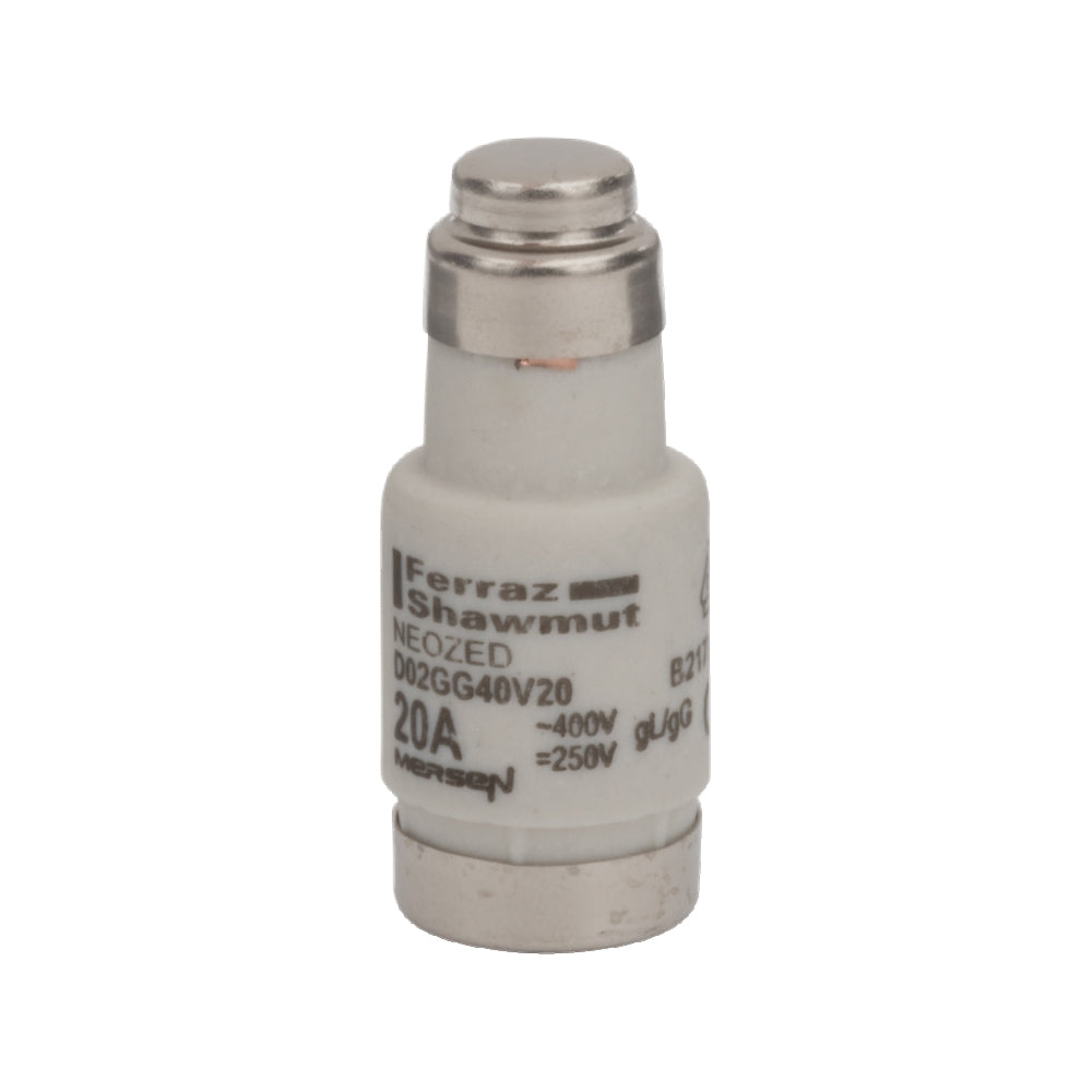 D02 Neozed GG Fuse Link 20A 400VAC - B217742 [10 Pieces]