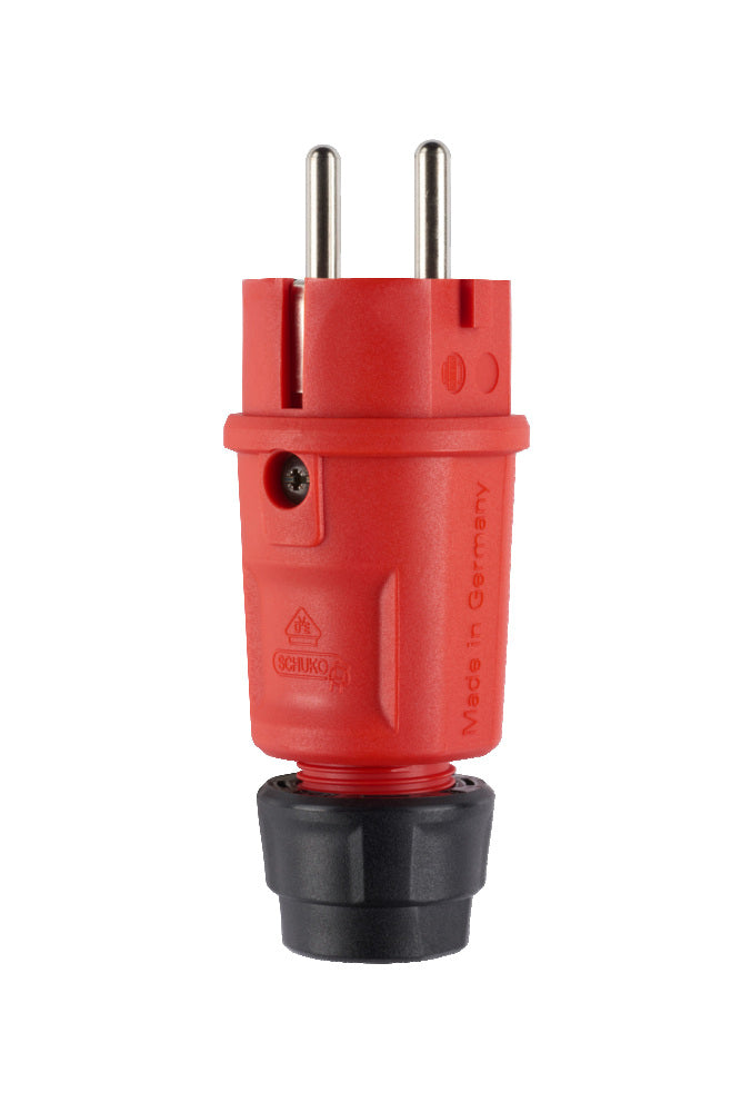 Abl Hightech Ip54 Enchufe Schuko Rojo Con Doble Puesta A Tierra - 100000065 [2 Piezas]