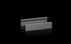 Rittal VX Side Plinth Panel Set 600x100mm Black Steel - 8660033