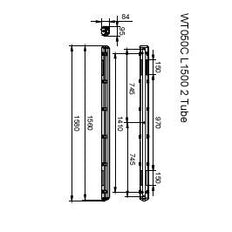 Philips Ledinaire IP65 A Prueba De Agua Carcasa De Tubo LED L1500 - 8710163366050