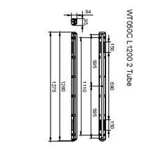 Philips Ledinaire WT050C Carcasa De Tubo LED Impermeable - 8710163366036