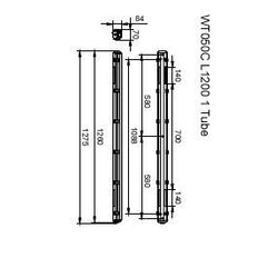 Philips Ledinaire WT050C Waterproof LED Tube Housing - 8710163366029