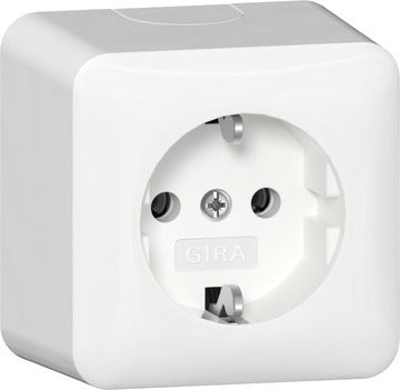 Gira Surface Mount SCHUKO Socket 16A 250V Pure White - 444014