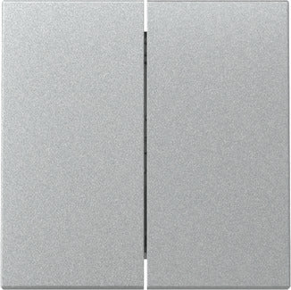 Gira Sistema 55 Placa De Interruptor Doble De Aluminio - 329526