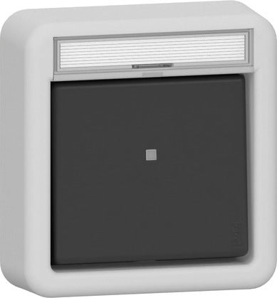 Gira IP44 Surface Mount Rocker Button Grey - 315635